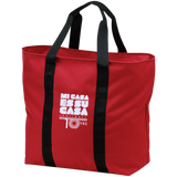 Mi Casa Holiday All Purpose Tote Bag 10 yr Anniversary Edition- White