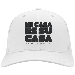 Classic Mi Casa Holiday Flex Fit Twill Baseball Cap- Black Embroidery